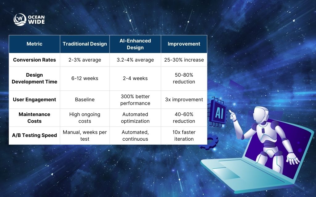 How is ai transforming website design in denver measurable impact on business results